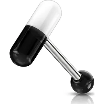 Piercing Šperky4U Piercing do jazyka - kapsle - PJ01001-WK