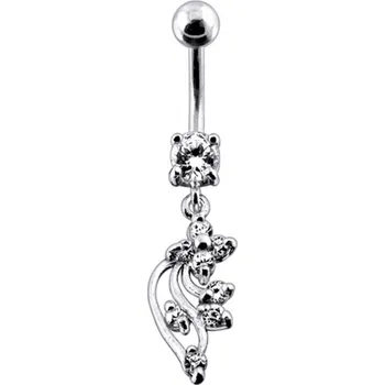 Piercing Šperky4U Stříbrný piercing do pupíku - BP01113-C