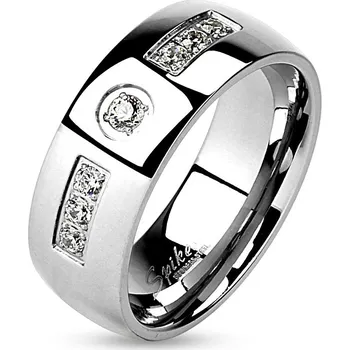 Prsten Šperky4U Pánský ocelový prsten - velikost 60 - OPR0094-8-60