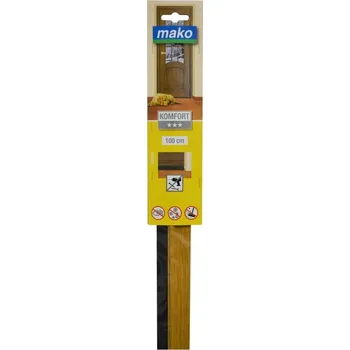 Mako Lišta dveřní těsnící 100 cm dub