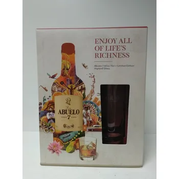 Rum Ron Abuelo Aňejo 7 Aňos 40% 0,7 l + sklo