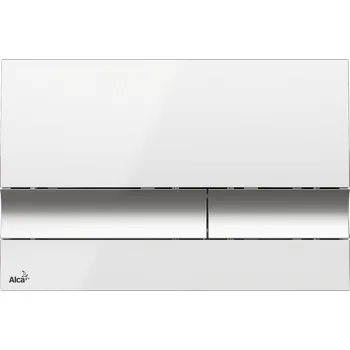 Ovládací tlačítko Alcaplast M1720-1, bílá/chrom-lesk 6000169480