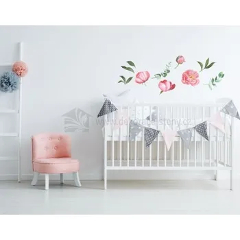 Samolepící dekorace Samolepky na zeď - Pivoňky