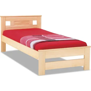 Postel Krajča Jednolůžková postel z masivu Lara 90 x 200 cm Povrchová úprava dřeva: Bez nátěru, Druh dřeva: Borovice