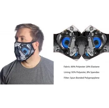 Pánské tričko Rouška Wild Bangarang - Blue Mecha Velikost: M