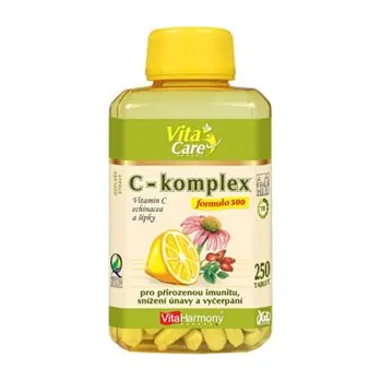 VitaHarmony Vitamín C-komplex - Formula 500 - XXL economy, postupné uvolňování 250 tablet