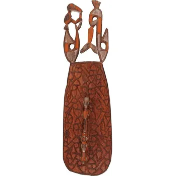 Dekorace Štít Asmat dřevořezba 93 cm