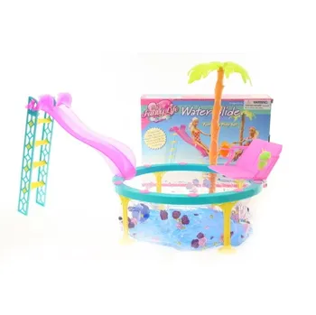 Doplněk pro panenku Lamps Glorie bazén se skluzavkou
