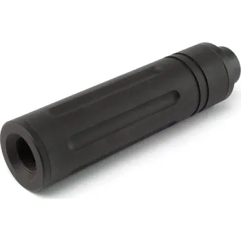 Sportovní střelba SLONG Airsoft Kovový tlumič 110 x 27mm s redukcí na +11mm závit (SL00323A)