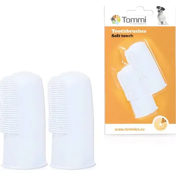 Péče o psí chrup Tommi Zubní kartáčky silikonové na prst 2ks