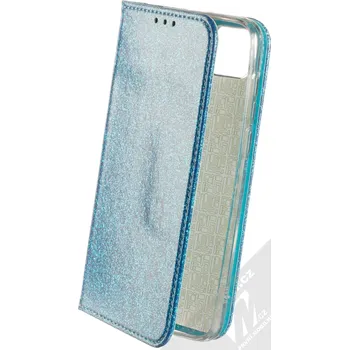 Pouzdro na mobilní telefon 1Mcz Shining Book třpytivé flipové pouzdro pro Huawei Y5p, Honor 9S modrá (blue)