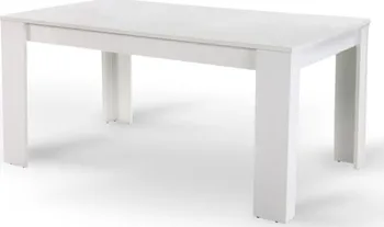 Jídelní stůl Tempo Kondela Tomy 140 x 80 cm bílý