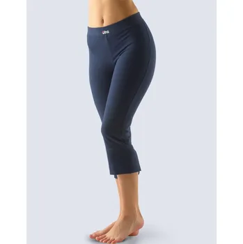 Dámské oblečení GINA dámské legíny 7/8 délka, 7/8 kalhoty, šité, klasické, jednobarevné 95004P lékořice M