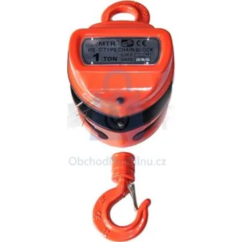 lanový naviják Kladkostroj ruční řetězový s hákem, bez řetězu, lakovaný 2,0 t, s hákem, bez řetězu, balení 1 ks