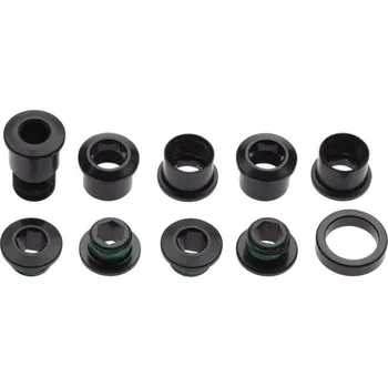 Klika na kolo SRAM Chain Ring Bolt Kit Red Hidden Bolt 5/arm Aluminum (Black)