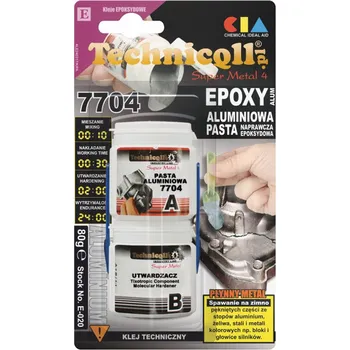 Karosářský tmel Pasta epoxidová hliníková TECHNICQLL 80g