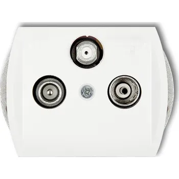 Elektrická zásuvka KARLIK Zásuvka RTV+SAT koncová zlatá