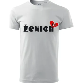 Svatební dekorace Svatební tričko - ženich bílé - vel. S