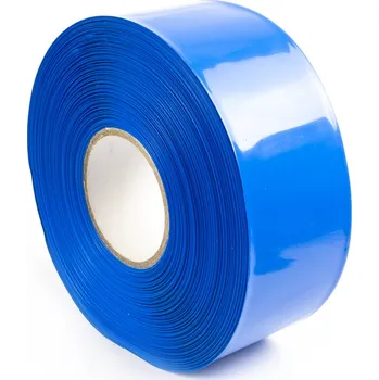 Stavební fólie Modrá smršťovací PVC fólie 2:1 šíře 70mm, průměr 43mm