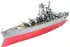 3D puzzle Metal Earth Iconx Válečná loď Yamato 105 dílků