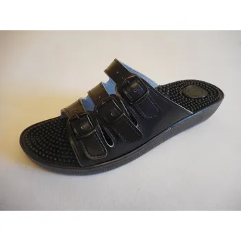 Dámská zdravotní obuv Dámská masážní třípásková obuv Černá Ostatní: černá, Rozměr: 36