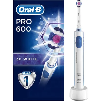 Elektrický zubní kartáček Recenze Oral-B Pro 600 3D modro-bílý