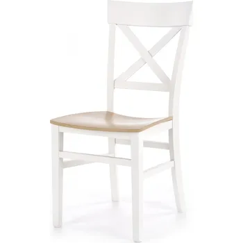 Jídelní židle Halmar Tutti bílá/dub medový