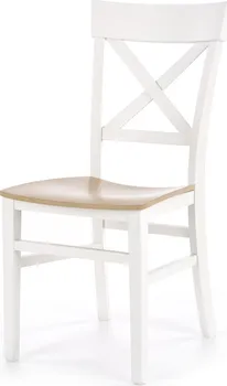 Jídelní židle Halmar Tutti bílá/dub medový