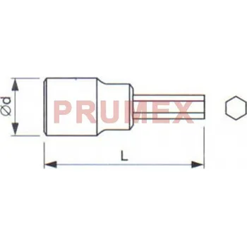 Gola hlavice Hlavice zástrčná 1/2", IMBUS, délka 55 mm, TONA EXPERT HL, E031907-10