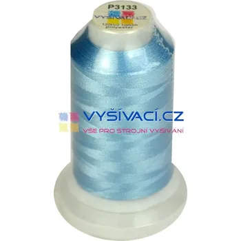 Nit vyšívací nit polyester barva modrá P3133 návin 1000m NK- balení: 1 kón návin 1000m 36,30 Kč s DPH za kón při nákupu balení 10 kusů
