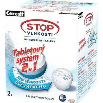 Pohlcovač vlhkosti Ceresit Stop vlhkosti tablety 2v1 2 ks 300 g