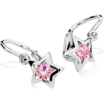 Náušnice Cutie Jewellery Dětské zlaté náušnice Cutie C1942B Pink