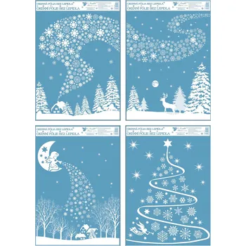 Okenní dekorace Okenní fólie 42x30 cm, rej vloček