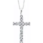 Cutie Jewellery Zlatý přívěsek křížek se zirkony Z60100B