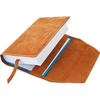 Obal na knihu Variabilní obal se záložkou Barva kůže: Medová semiš (D39)