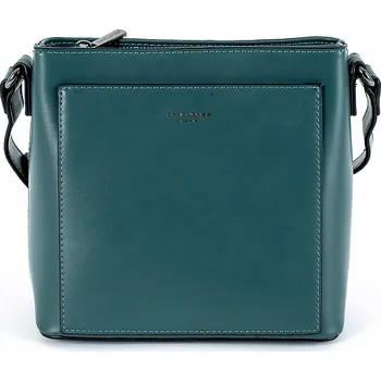 Kabelka Zelená pevná crossbody kabelka David Jones CM5860