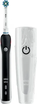Elektrický zubní kartáček Oral-B Pro 2500 CrossAction černý + cestovní pouzdro