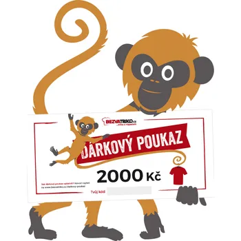 Dárkový potravinový koš Tištěný dárkový poukaz 2000 Kč Bezvatriko.cz