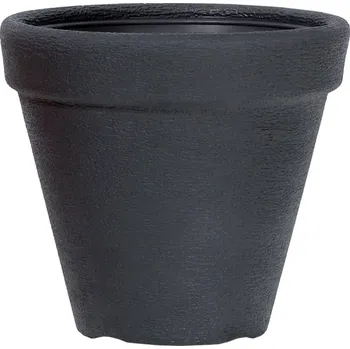 PROSPERPLAST Květináč CLASSIC antracit 25,5cm