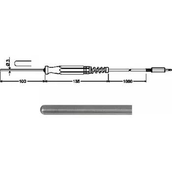 Ponorný teplotní snímač Pt 1000 Greisinger GTF 175 s možností akreditované kalibrace