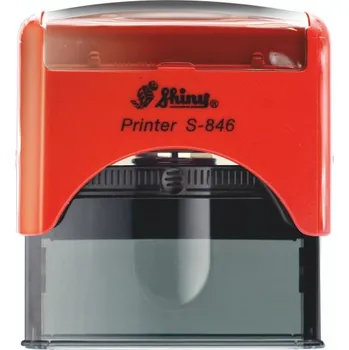 Razítko Razítko Shiny S-846 New Printer line, vlastní text 65 x 27 mm *Barva strojku: Červená