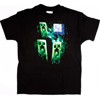 Minecraft - Tričko Three Creeper Moon S