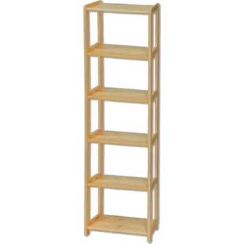 Knihovna Nabytek-dreveny.cz Knihovna - regál dřevěný 121 šířka 80 cm Barevné provedení: Olše