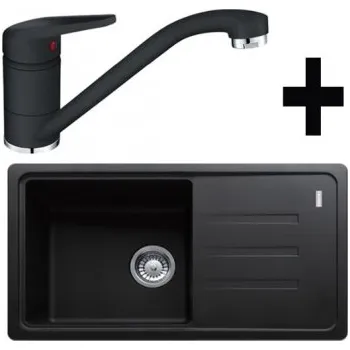 Kuchyňský dřez Franke SET G121 - BSG 611-78/39 onyx + FC 9541 onyx + ZÁRUKA 5 LET ZDARMA