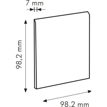 Dlažba IN Mandarino Cod. U RAL 1034 - sokl 10x10 oranžová matná 0011U19