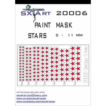 Plastikový model SX-ART Mask Stars 5 - 11mm