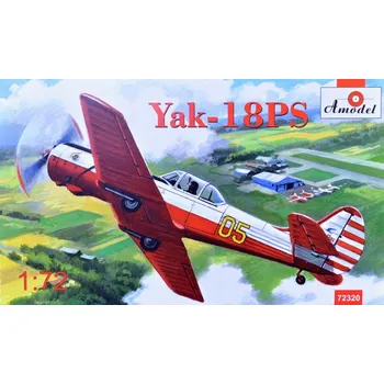 Plastikový model A model 1/72 Yak-18PS (2x camo version)