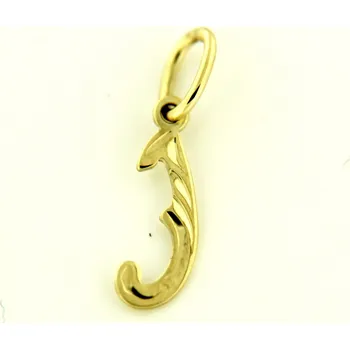 Přívěsek Přívěsky ze žlutého zlata - písmenka 9 mm Písmeno: I