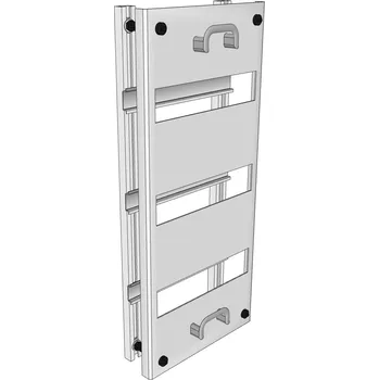 Rozvaděč Elektroměrový rozvaděč ELPLAST-KPZ Rošt 3.x.1 3x12 modulů s krytem IP20 (3D)