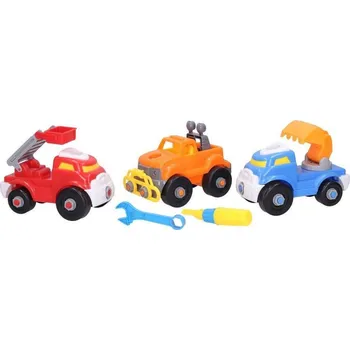 autíčko ŠROUBOVACÍ VOZIDLA - 3 kusy